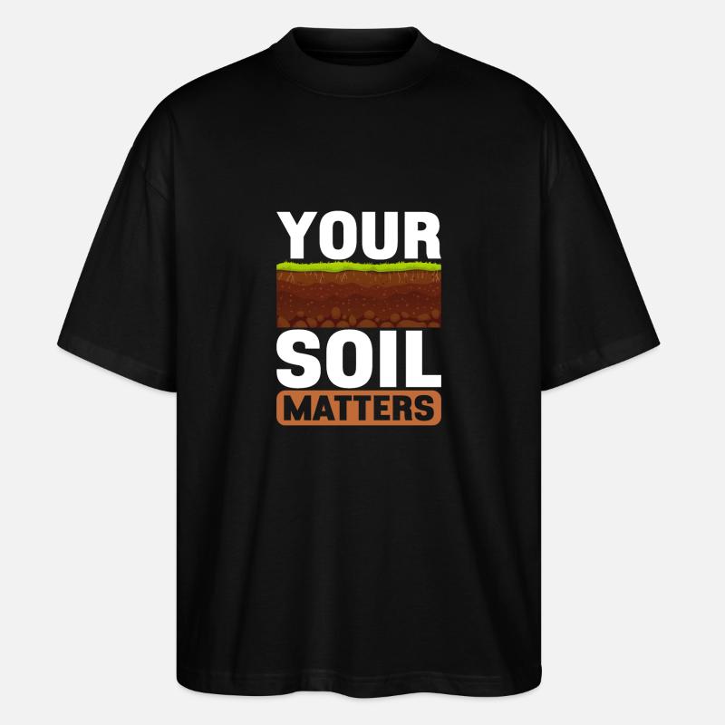 Bodenwissenschaftler Science du sol - T-shirt bio Blaster 2.0 coupe oversize Stanley/Stella Unisexe - noir