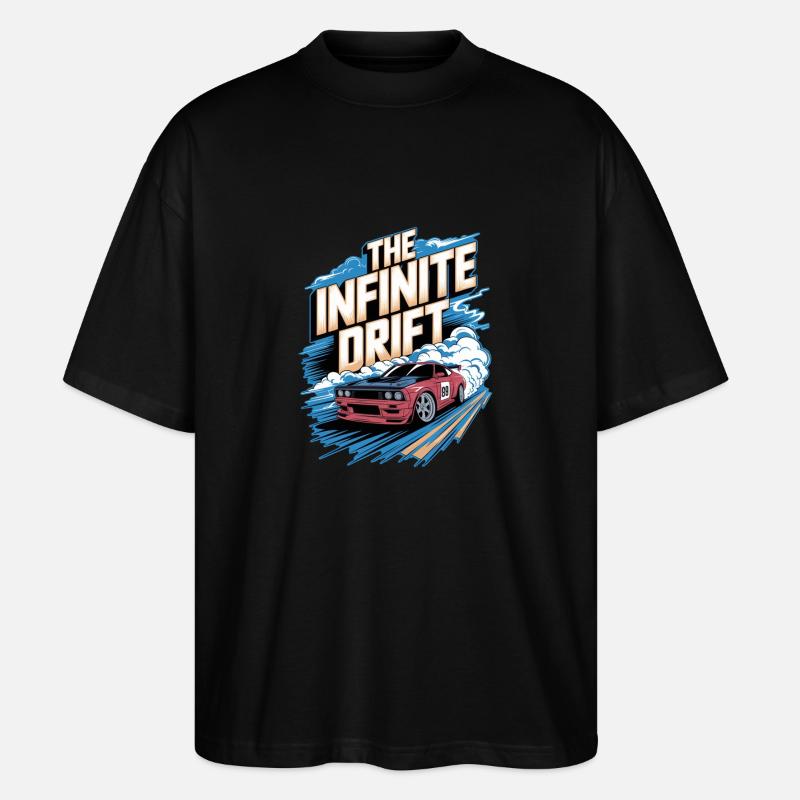 Infinite Drift - Autorennen - Stanley/Stella Oversized Unisex Bio T-Shirt Blaster 2.0 - Schwarz