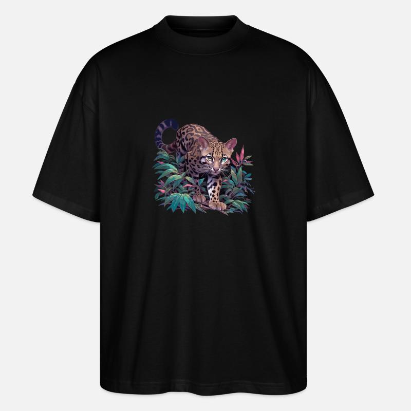 Ocelots Ocelot - Stanley/Stella Oversized Unisex Organic T-shirt Blaster 2.0 - black