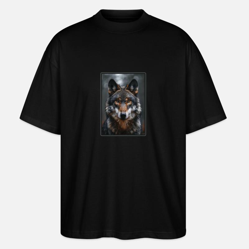 Loups Loup - T-shirt bio Blaster 2.0 coupe oversize Stanley/Stella Unisexe - noir