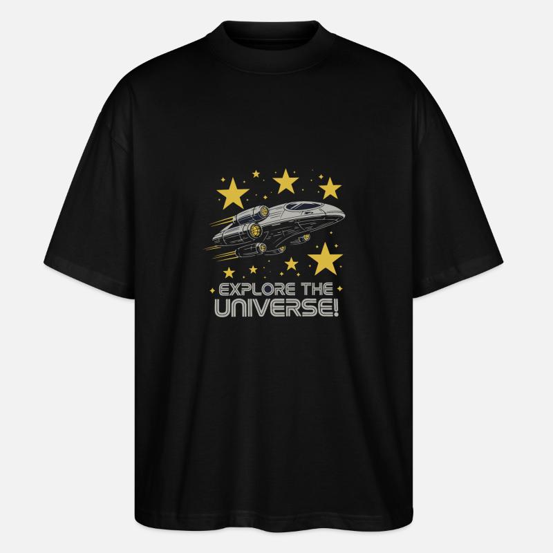 RAUMSCHIFFE - Stanley/Stella Oversized Unisex Bio T-Shirt Blaster 2.0 - Schwarz