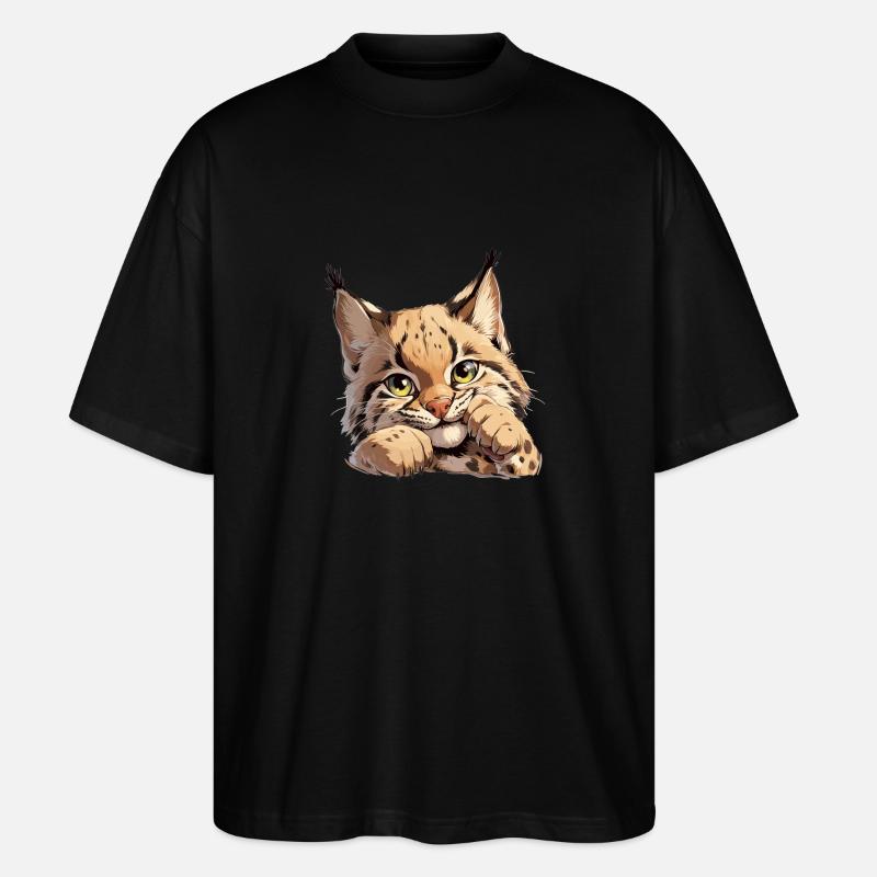 Bobcats Rotluchse Rotluchs Luchs - Stanley/Stella Oversized Unisex Bio T-Shirt Blaster 2.0 - Schwarz