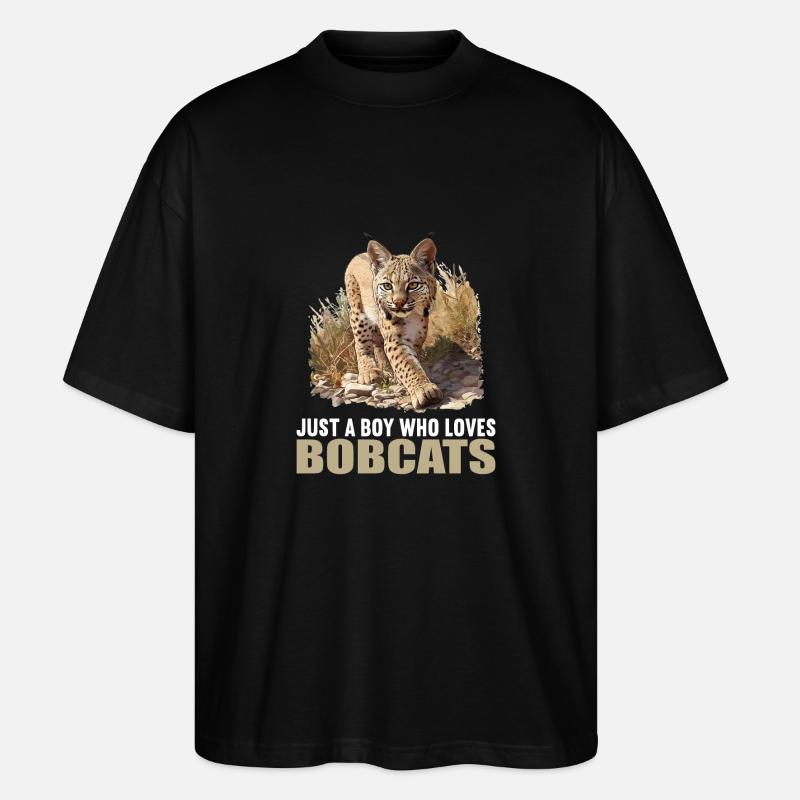 Bobcats Rotluchse Rotluchs Luchs - Stanley/Stella Oversized Unisex Bio T-Shirt Blaster 2.0 - Schwarz