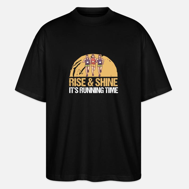 Marathon Running Time Running - Stanley/Stella Oversized Unisex Organic T-shirt Blaster 2.0 - black