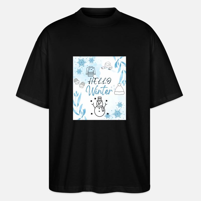 Bonjour l’hiver - T-shirt bio Blaster 2.0 coupe oversize Stanley/Stella Unisexe - noir