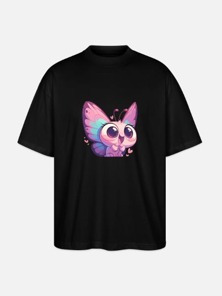 Butterfly Butterflies Butterfly - Stanley/Stella Oversized Unisex Organic T-shirt Blaster 2.0 - black