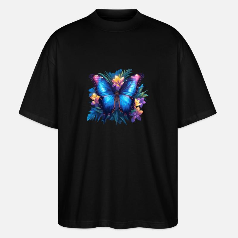 papillon papillons papillon papillon - T-shirt bio Blaster 2.0 coupe oversize Stanley/Stella Unisexe - noir