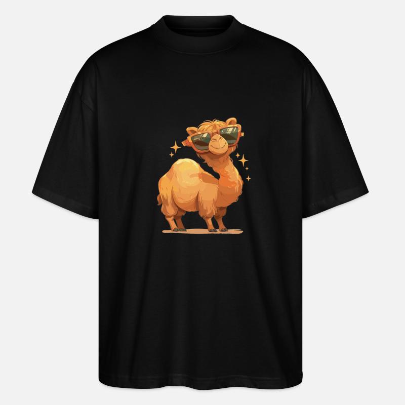 Chameau Kamele Kamel - T-shirt bio Blaster 2.0 coupe oversize Stanley/Stella Unisexe - noir