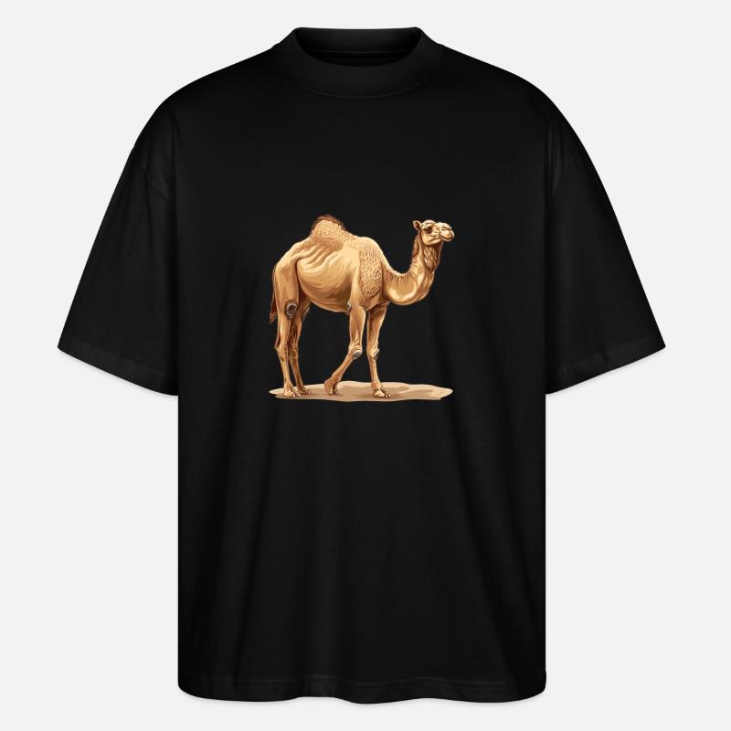 Camel Kamele Kamel - Stanley/Stella Oversized Unisex Bio T-Shirt Blaster 2.0 - Schwarz