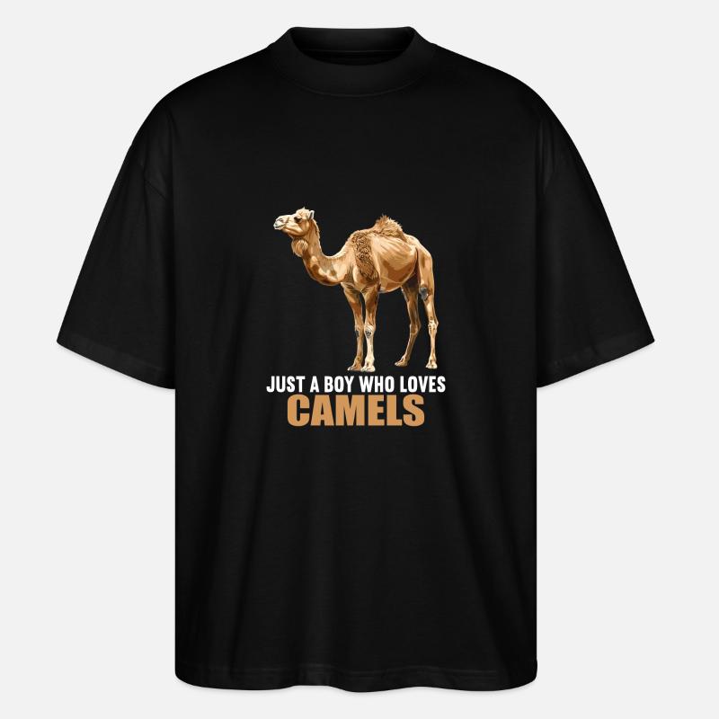 Camel Kamele Kamel - Stanley/Stella Oversized Unisex Bio T-Shirt Blaster 2.0 - Schwarz