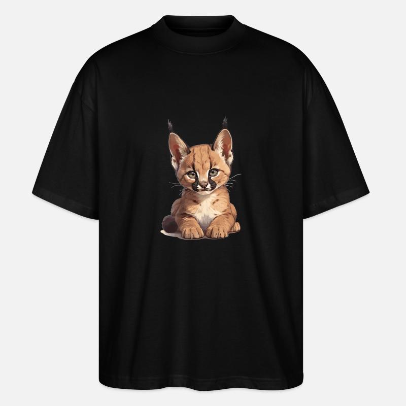 Caracal Karakale Karakal - Stanley/Stella Oversized Unisex Bio T-Shirt Blaster 2.0 - Schwarz