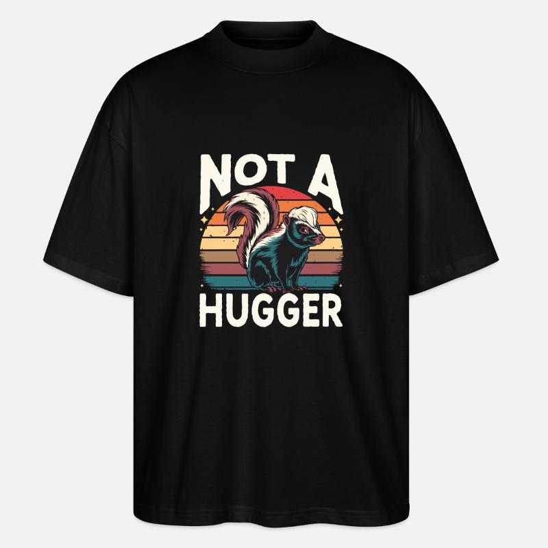 Animaux du zoo de mouffette - T-shirt bio Blaster 2.0 coupe oversize Stanley/Stella Unisexe - noir