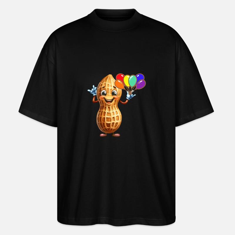 Ballons cacahuète Cadeau d’anniversaire - T-shirt bio Blaster 2.0 coupe oversize Stanley/Stella Unisexe - noir