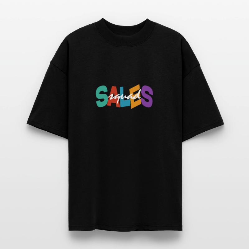 Équipe de vente Typographie colorée Conception Équipe de vente T-shirt bio Blaster 2.0 coupe oversize Stanley/Stella Unisexe