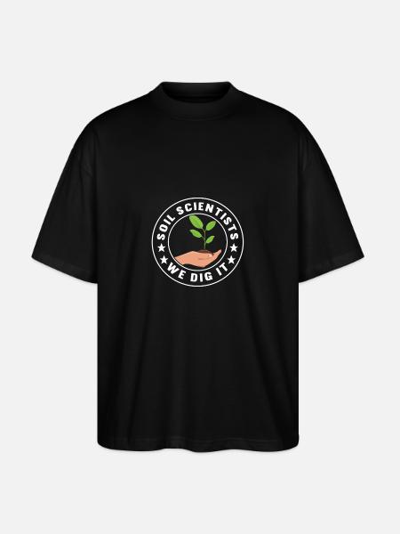Bodenwissenschaftler Soil Science - Stanley/Stella Oversized Unisex Organic T-shirt Blaster 2.0 - black