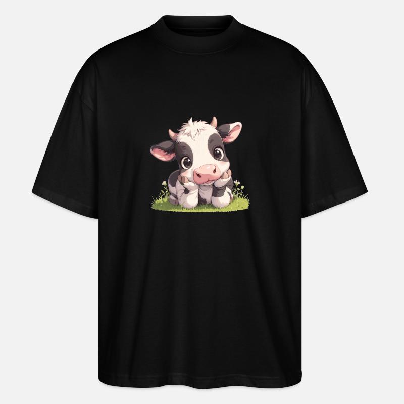 Vaches Vache - T-shirt bio Blaster 2.0 coupe oversize Stanley/Stella Unisexe - noir