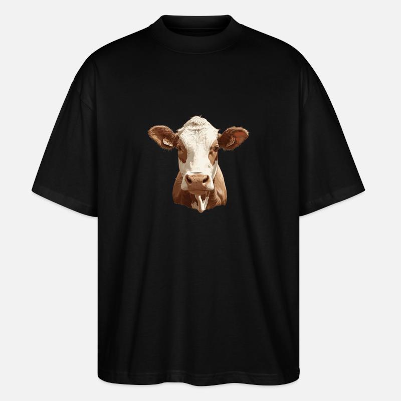 Vaches Vache - T-shirt bio Blaster 2.0 coupe oversize Stanley/Stella Unisexe - noir