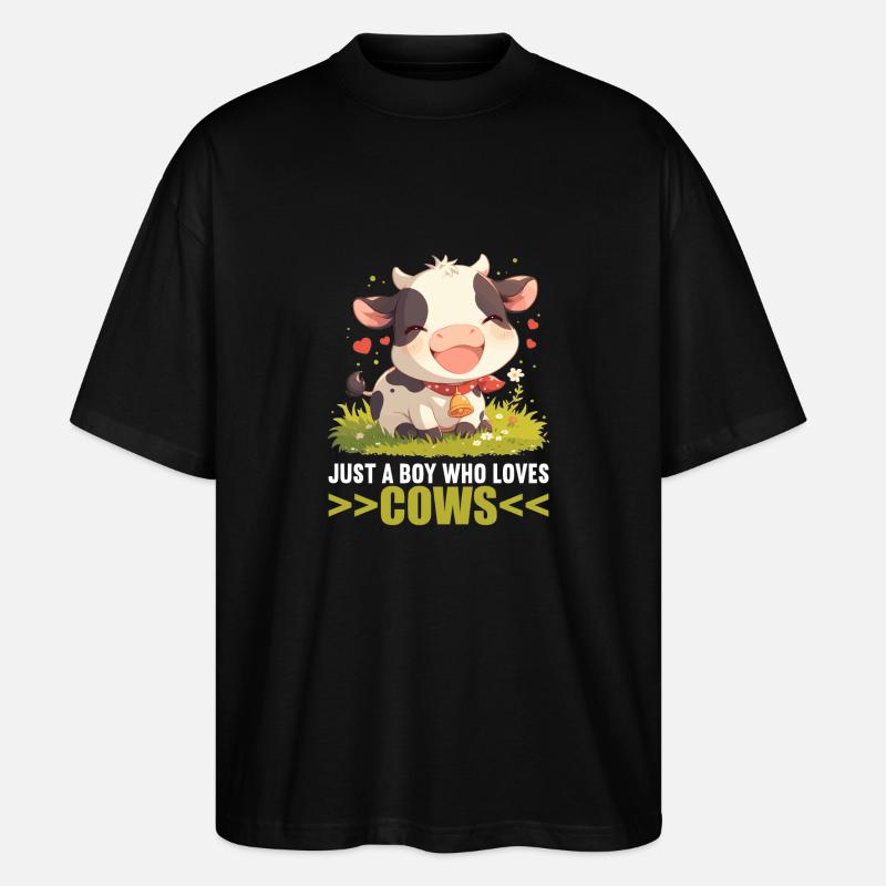 Vaches Vache - T-shirt bio Blaster 2.0 coupe oversize Stanley/Stella Unisexe - noir