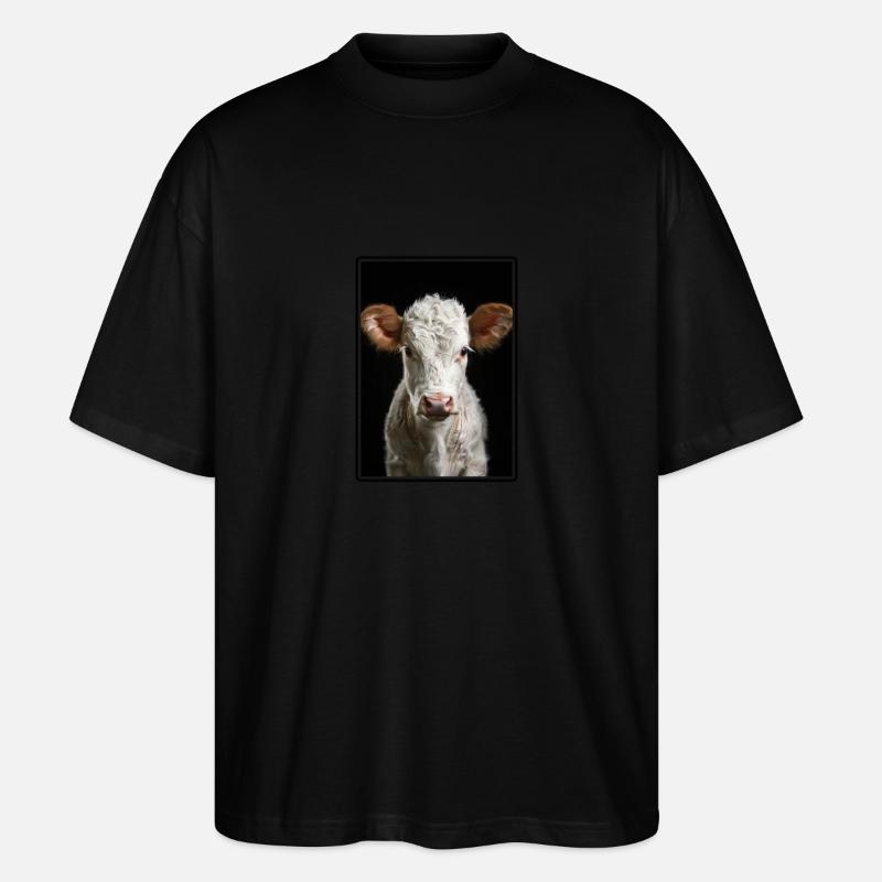 Kühe Kuh - Stanley/Stella Oversized Unisex Bio T-Shirt Blaster 2.0 - Schwarz
