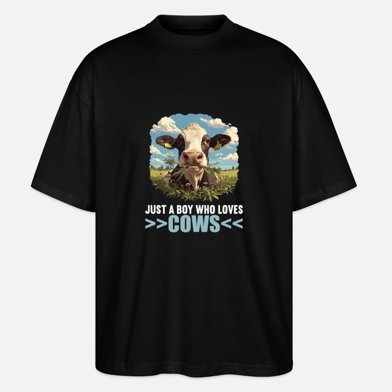 Vaches Vache - T-shirt bio Blaster 2.0 coupe oversize Stanley/Stella Unisexe - noir
