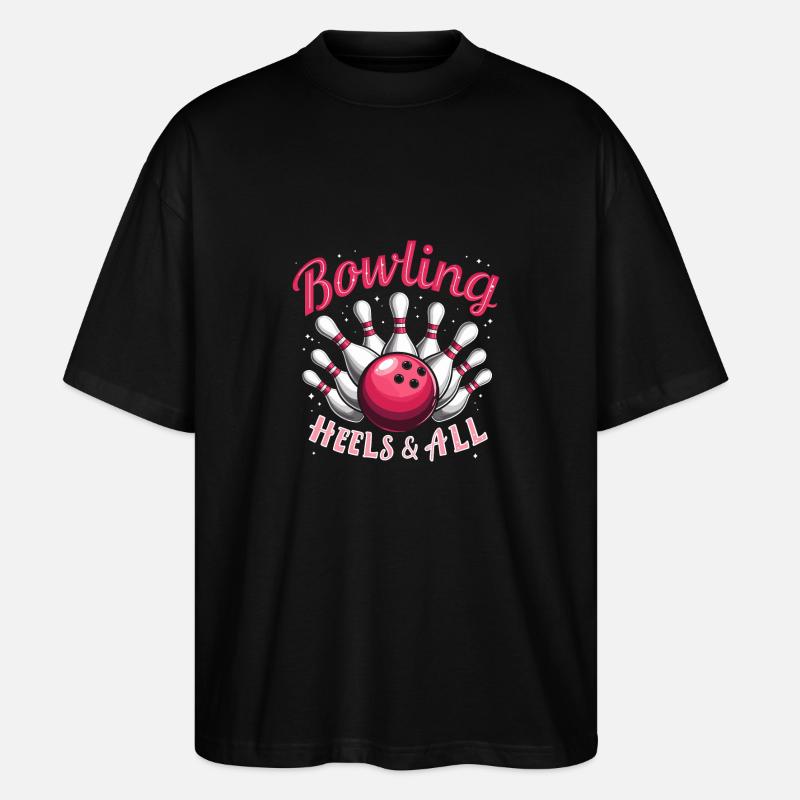 BOWLING - T-shirt bio Blaster 2.0 coupe oversize Stanley/Stella Unisexe - noir