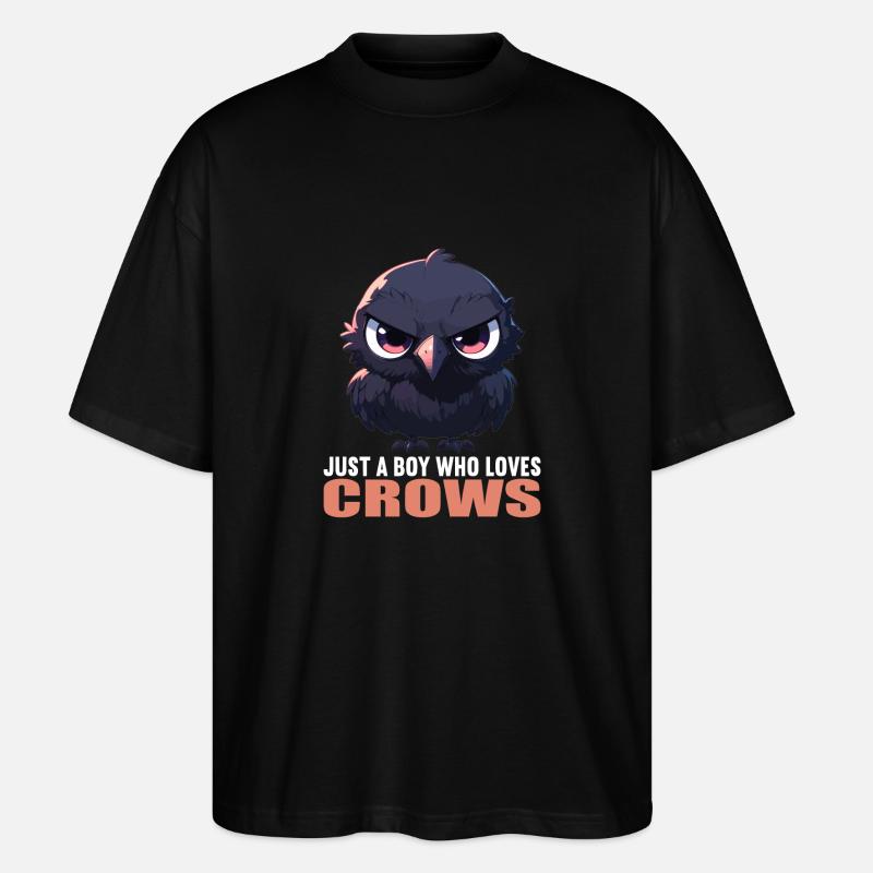 Crows Crow - Stanley/Stella Oversized Unisex Organic T-shirt Blaster 2.0 - black