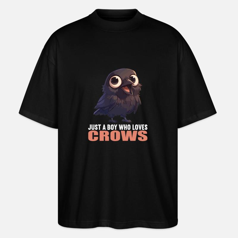Crows Crow - Stanley/Stella Oversized Unisex Organic T-shirt Blaster 2.0 - black