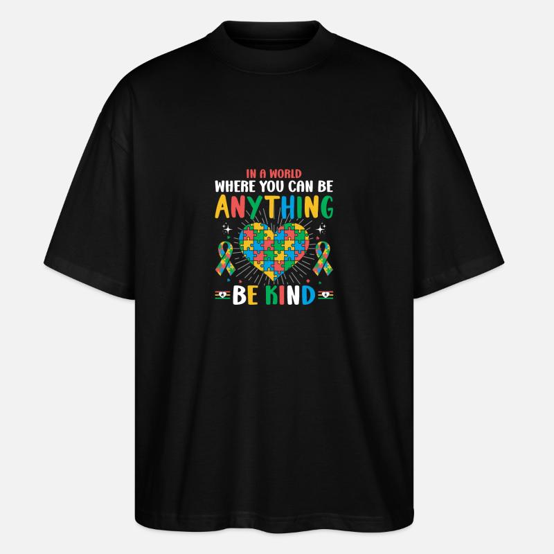 Autismus Autistisch - Stanley/Stella Oversized Unisex Bio T-Shirt Blaster 2.0 - Schwarz