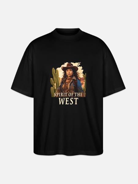 L’ DE L’OUEST - T-shirt bio Blaster 2.0 coupe oversize Stanley/Stella Unisexe - noir
