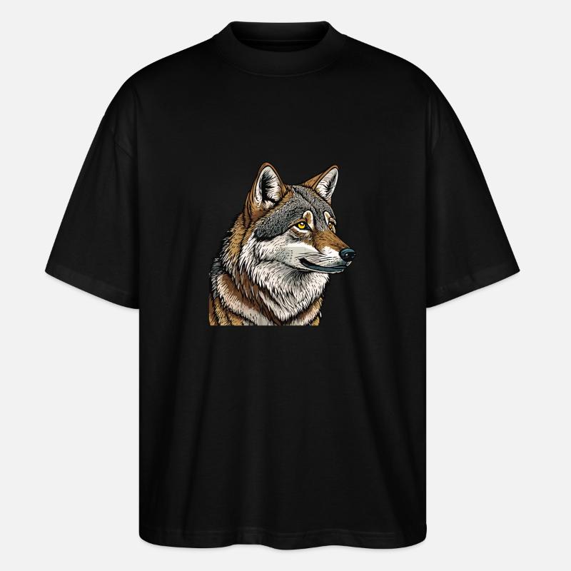 WOLF - Stanley/Stella Oversized Unisex Bio T-Shirt Blaster 2.0 - Schwarz