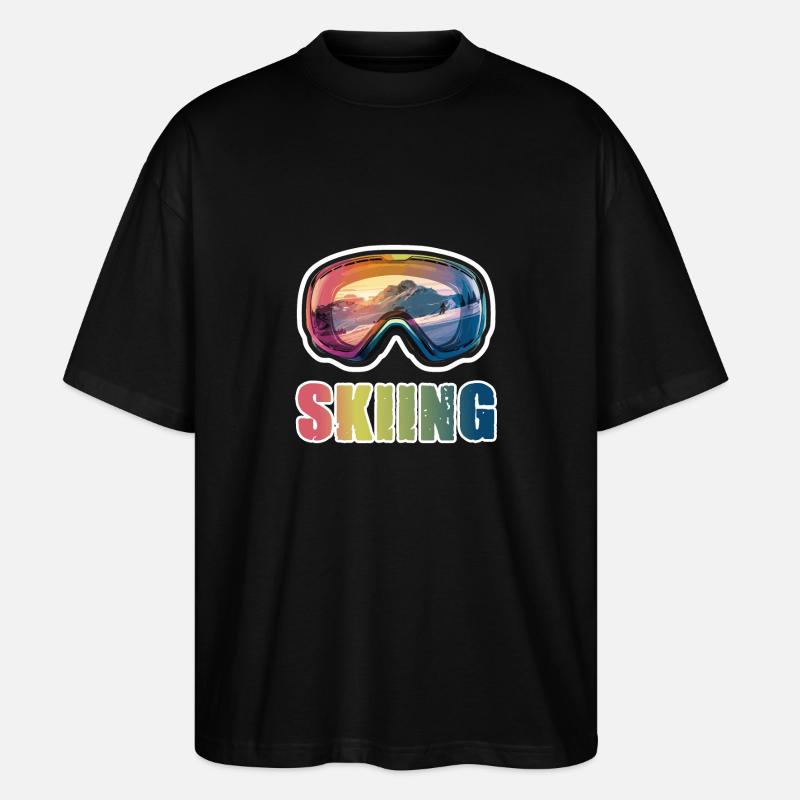 Maschere da sci Sci Sci - Maglietta articolo ecologico Unisex vestibilità oversize Stanley/Stella Blaster 2.0 - nero