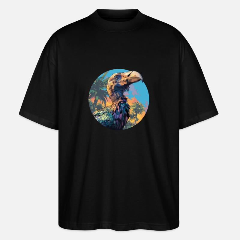 Dodos Dodo - Stanley/Stella Oversized Unisex Organic T-shirt Blaster 2.0 - black