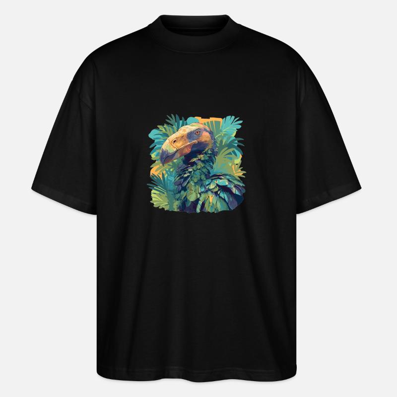 Dodos Dodo - Stanley/Stella Oversized Unisex Organic T-shirt Blaster 2.0 - black