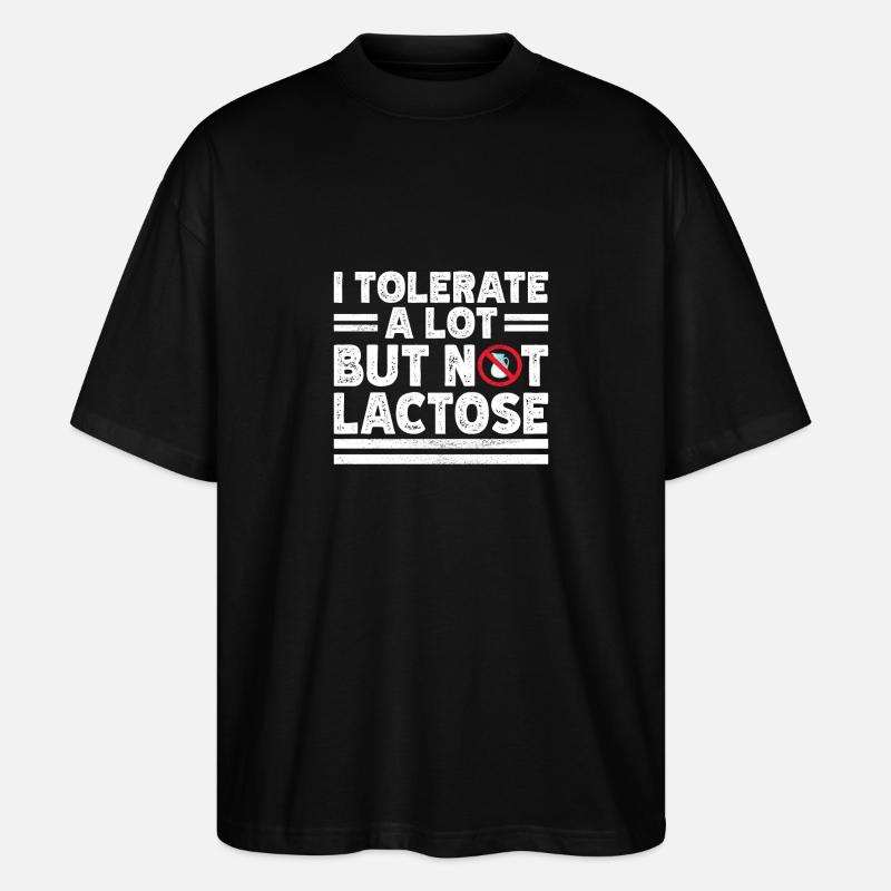 Lactose intolerance Lactose intolerant - Stanley/Stella Oversized Unisex Organic T-shirt Blaster 2.0 - black
