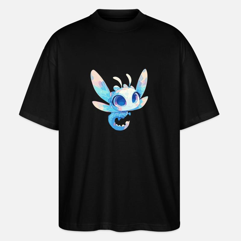 Libellules Libellule - T-shirt bio Blaster 2.0 coupe oversize Stanley/Stella Unisexe - noir