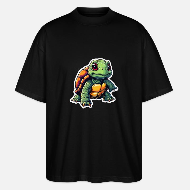 SCHILDKRÖTE - Stanley/Stella Oversized Unisex Bio T-Shirt Blaster 2.0 - Schwarz