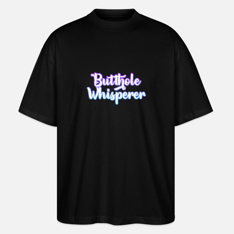 Arschloch-Flüsterer - Stanley/Stella Oversized Unisex Bio T-Shirt Blaster 2.0 - Schwarz