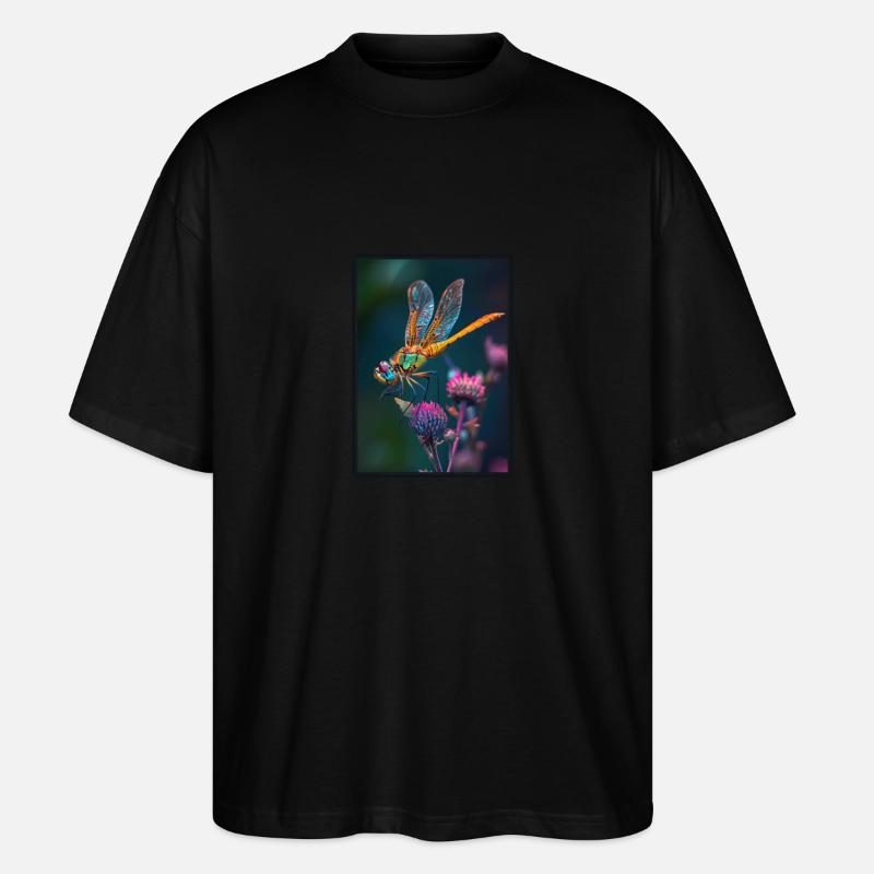 Libellules Libellule - T-shirt bio Blaster 2.0 coupe oversize Stanley/Stella Unisexe - noir