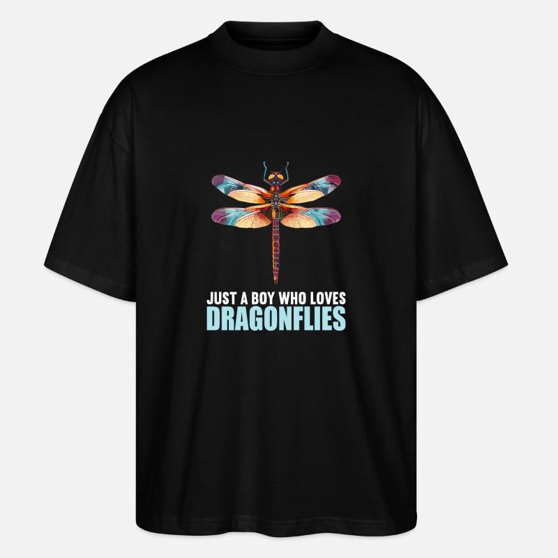 Dragonflies Dragonfly - Stanley/Stella Oversized Unisex Organic T-shirt Blaster 2.0 - black