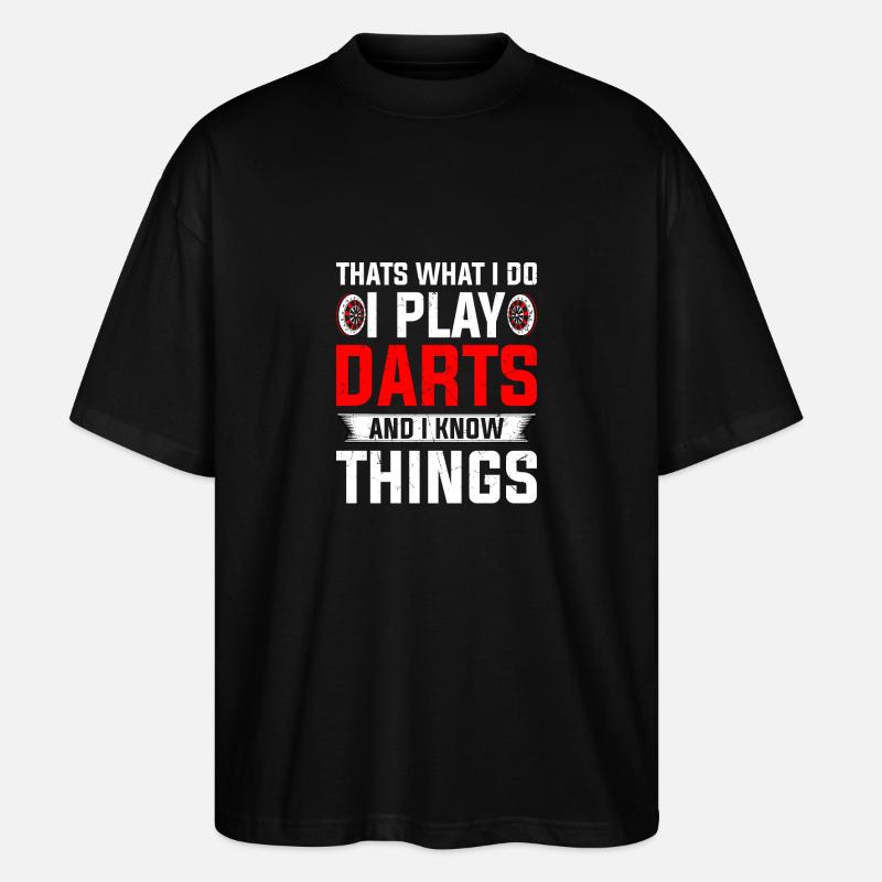 Darts Player 180 Dart - Stanley/Stella Oversized Unisex Organic T-shirt Blaster 2.0 - black