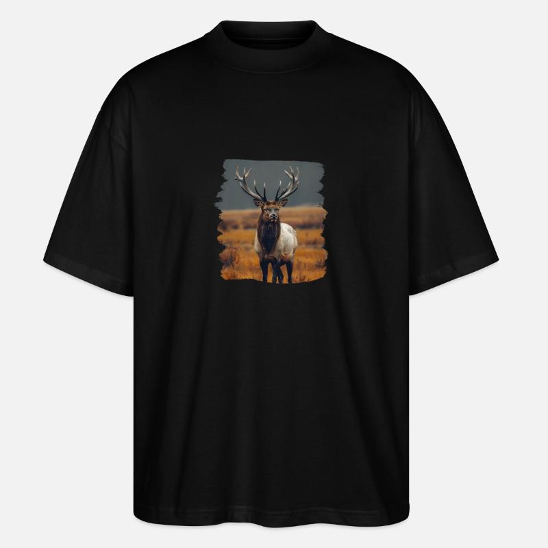 Moose Moose - Stanley/Stella Oversized Unisex Organic T-shirt Blaster 2.0 - black