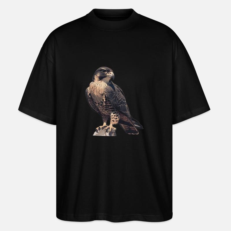 Falken Falke - Stanley/Stella Oversized Unisex Bio T-Shirt Blaster 2.0 - Schwarz