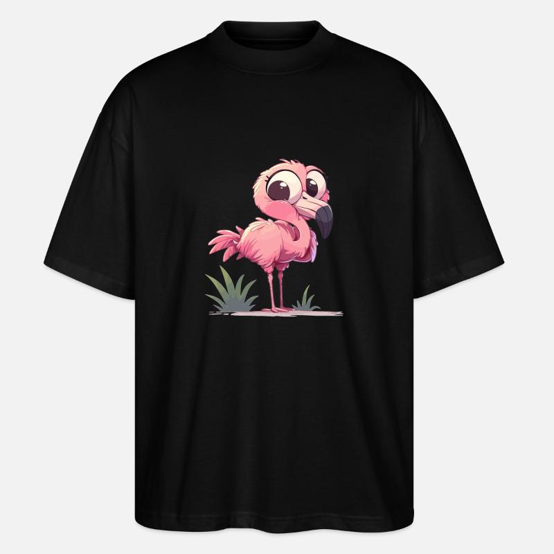 Flamingos Flamingo - Stanley/Stella Oversized Unisex Bio T-Shirt Blaster 2.0 - Schwarz
