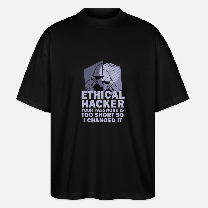 Ethical Hacker Cybersecurity Expertise - Stanley/Stella Oversized Unisex Organic T-shirt Blaster 2.0 - black