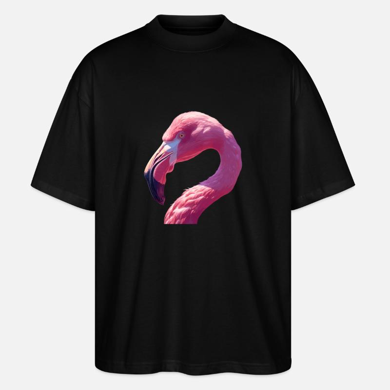 Flamingos Flamingo - Stanley/Stella Oversized Unisex Bio T-Shirt Blaster 2.0 - Schwarz