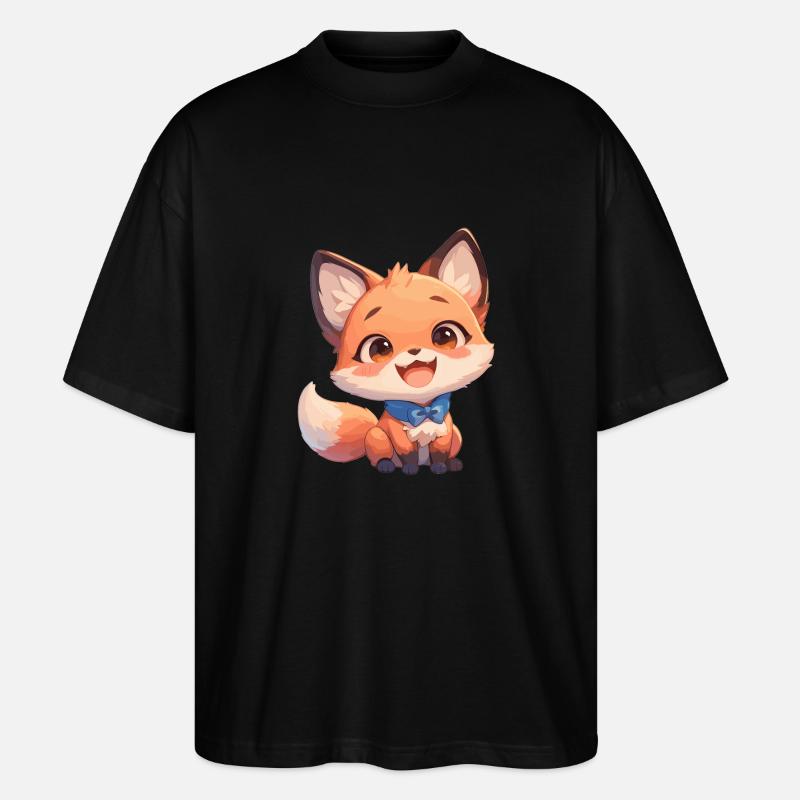 Foxes Fox - Stanley/Stella Oversized Unisex Organic T-shirt Blaster 2.0 - black