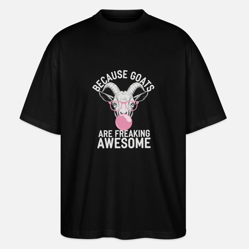 Chèvre - T-shirt bio Blaster 2.0 coupe oversize Stanley/Stella Unisexe - noir