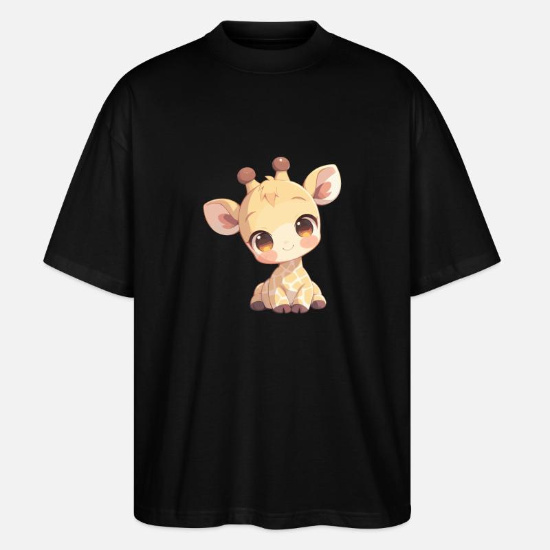 Giraffes Giraffe - Stanley/Stella Oversized Unisex Organic T-shirt Blaster 2.0 - black