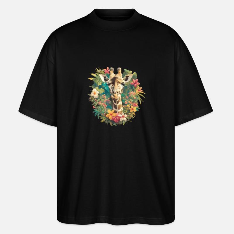 Girafes Girafe - T-shirt bio Blaster 2.0 coupe oversize Stanley/Stella Unisexe - noir
