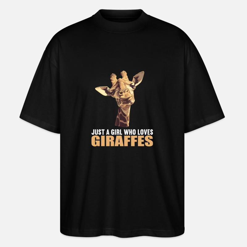 Giraffes Giraffe - Stanley/Stella Oversized Unisex Organic T-shirt Blaster 2.0 - black
